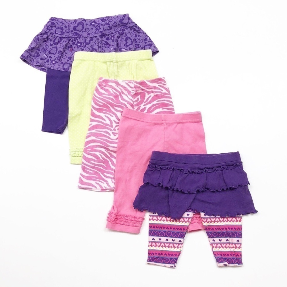 Garanimals/Gerber/Cutie Pie 5 pack baby girl leggings